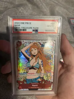 2024 ONE PIECE OP06-WINGS OF THE CAPTAIN TREASURE RARE #007 NAMI PSA 10 - Image 1