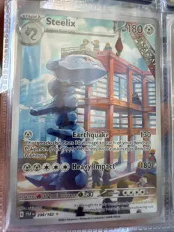 Pokemon TCG Steelix Paradox Rift 208/182 Holo Illustration Rare - Image 1