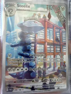 Pokemon TCG Steelix Paradox Rift 208/182 Holo Illustration Rare - Image 2