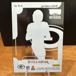 2020 Panini Chronicles Playoff Momentum - Jordan Love #M-4 Packers RC - Image 2
