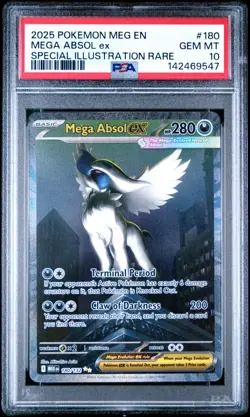 PSA 10 Mega Absol EX 180/132 Special Illustration Rare Mega Evolutions Pokemon - Image 1