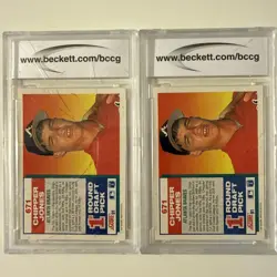 Lot Of 2 1991 Score Chipper Jones Rookie Card RC #671 HOF Atlanta Braves BCCG 10 - Image 2