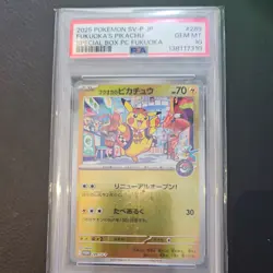 2025 Pokemon Center Fukuoka's Pikachu SV-P Promo #289 PSA 10 - Image 1