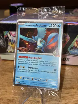 Team Rocket’s Articuno 051/182 Destined Rivals Stamped Best Buy Promo SEALED NM - Image 2