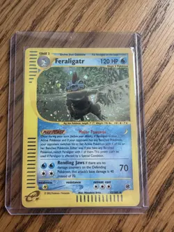 Feraligatr 12/165 Holo Rare Expedition Pokemon Card good condition Swirl - Image 1