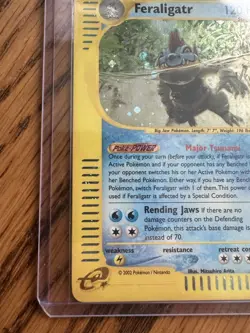 Feraligatr 12/165 Holo Rare Expedition Pokemon Card good condition Swirl - Image 2