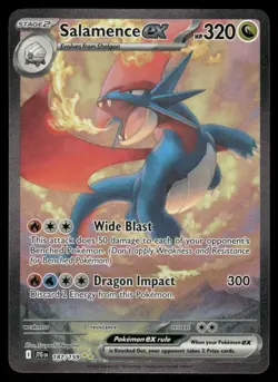 Pokemon Cards Salamence ex 187/159 Journey Together Special Illustration Rare NM - Image 1