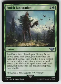 Entish Restoration Foil U Universes Beyond:LotR MTG - Image 1