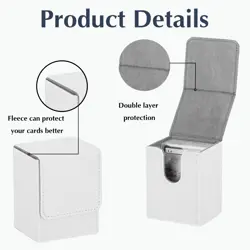 Leather Card Deck Box Magnetic Commander Trading Card Storage Box For TCG MTG UK - Image 4