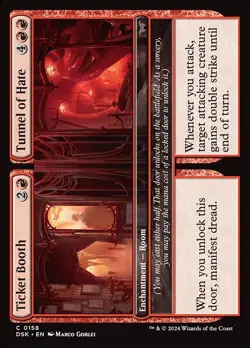 [MTG] Ticket Booth // Tunnel of Hate (0158) (DSK) LP-HP - Image 1
