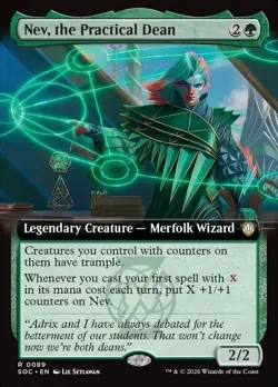 Nev, the Practical Dean (EXTENDED) MTG | NM/EX | Secrets of Strixhaven Commander - Image 1