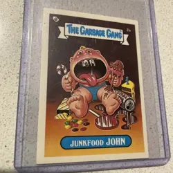1985 The Topps Company The Garbage Gang Junkfood John 2a Sticker - Image 2