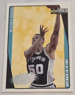 DAVID ROBINSON 1996-97 Upper Deck Collector's Choice Crash the Game #C24 Spurs - Image 1