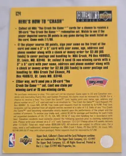 DAVID ROBINSON 1996-97 Upper Deck Collector's Choice Crash the Game #C24 Spurs - Image 2