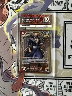 ONE PIECE - Silvers Rayleigh - OP09-005 SP English Gem Mint 10 ACE Graded - Image 1