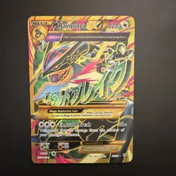 Pokemon M Rayquaza EX Mega Full Art Ultra Rare Holo 98/98 XY Ancient Origins - Image 1