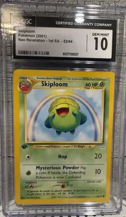 4 card Pokemon Slab Lot - Including Venusaur, Ditto, Togepi, Skiploom - Image 2
