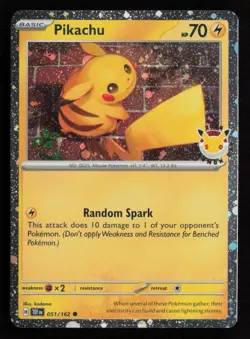 Pikachu Pokemon Day 2026 051/162 Pokemon Holo Common NM - Image 1