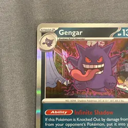 Pokemon TCG Gengar 50/88 Perfect Order Holo NM - Image 2