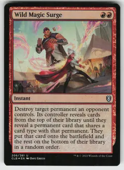 Wild Magic Surge Foil U Commander Legends: Battle for Baldur's Gate 206 MTG - Image 1