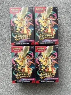 Pokemon TCG: Mega Evolution Ascended Heroes Booster Bundle x4 - Image 1