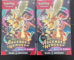 Pokemon TCG Mega Evolution Ascended Heroes Booster Bundle x 2 Sealed In Hand - Image 1