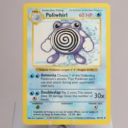 Pokemon TCG - Poliwhirl 38/102 Base Set Uncommon Shadowless WOTC 1999 - EXC - Image 2