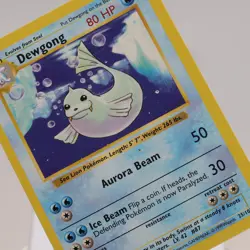 Pokemon TCG - Dewgong 25/102 Base Set Uncommon Shadowless WOTC 1999 - EXC - Image 1