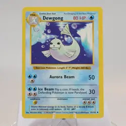 Pokemon TCG - Dewgong 25/102 Base Set Uncommon Shadowless WOTC 1999 - EXC - Image 2