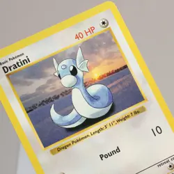 Pokemon TCG - Dratini 26/102 Base Set Uncommon Shadowless WOTC 1999 - EXC/NM - Image 1