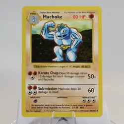 Pokemon TCG - Machoke 34/102 Base Set Uncommon Shadowless WOTC 1999 - EXC/NM - Image 2