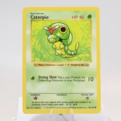 Pokemon TCG - Caterpie 45/102 Base Set Common Shadowless WOTC 1999 - EXC - Image 2