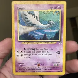 Pokemon TCG Lugia Neo Revelation 20/64 Regular Unlimited Rare - Image 1