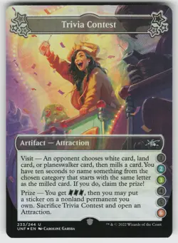 Trivia Contest (2-3-6) Foil U Unfinity 233 MTG - Image 1
