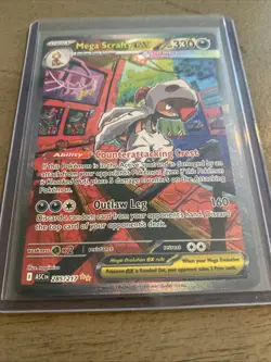 Pokemon Ascended Heroes English SIR Mega Scrafty EX 285/217 - Image 3