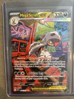 Pokemon Ascended Heroes English SIR Mega Scrafty EX 285/217 - Image 4