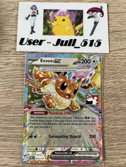 Pokemon TCG - Eevee ex - 075/131 Prismatic Evolution - Play! Stamp Promo NM - Image 1