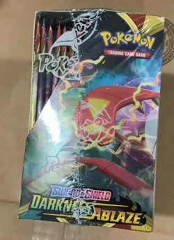 Pokemon Darkness Ablaze Sealed Booster Box In Hand GilbertGames Ship Fast 820650817120 - Image 2
