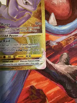Pokemon Go TCG Mewtwo VStar Gold Secret Rare 086/078 NM - Image 4