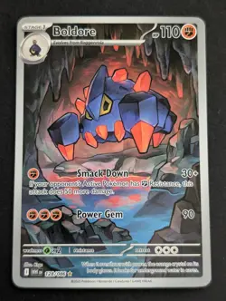 Boldore 128/086 Illustration Rare White Flare Pokemon TCG NM - Image 1