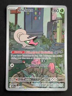 Shelmet 093/086 Illustration Rare White Flare Pokemon TCG Holo English NM - Image 1