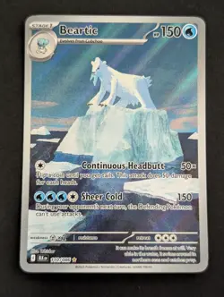 Beartic 110/086 Sv: Black Bolt Holo Illustration Rare Pokemon TCG NM - Image 1