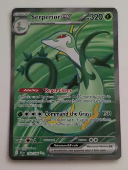 Serperior 156/086 Pokemon Scarlet & Violet Black Bolt Full Art Ultra Rare NM - Image 1