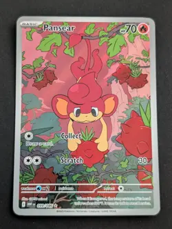 Pansear 099/086 Sv: White Flare Illustration Rare Pokemon Full Art NM - Image 1