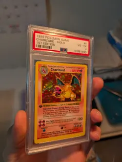 1999 Pokemon Base Set 1ST EDITION Charizard #4 - PSA 4 - Incredible Eye Appeal - Image 3