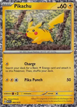 PIKACHU 002/015 HOLO P MCDONALD'S PROMOS 2024 POKEMON NM - Image 1