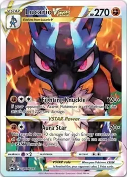 Heavily Played Lucario VSTAR - SWSH291 - SWSH Black Star Promo Pokemon SWSH Blac - Image 1