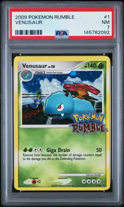 2009 POKEMON RUMBLE #1 VENUSAUR PSA 7 - Image 1