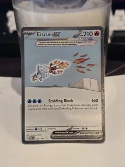 Eiscue ex 222/197 Sv03: Obsidian Flames Holo M/NM Pokemon TCG - Image 1