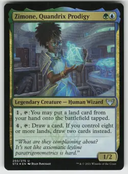Zimone, Quandrix Prodigy Foil U Strixhaven: School of Mages 250 MTG - Image 1